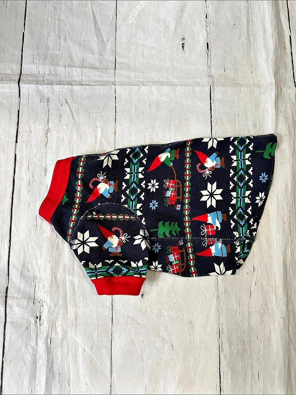 Hhanna Anderson Organic Cotton Holiday Dog Johns pajamas size medium